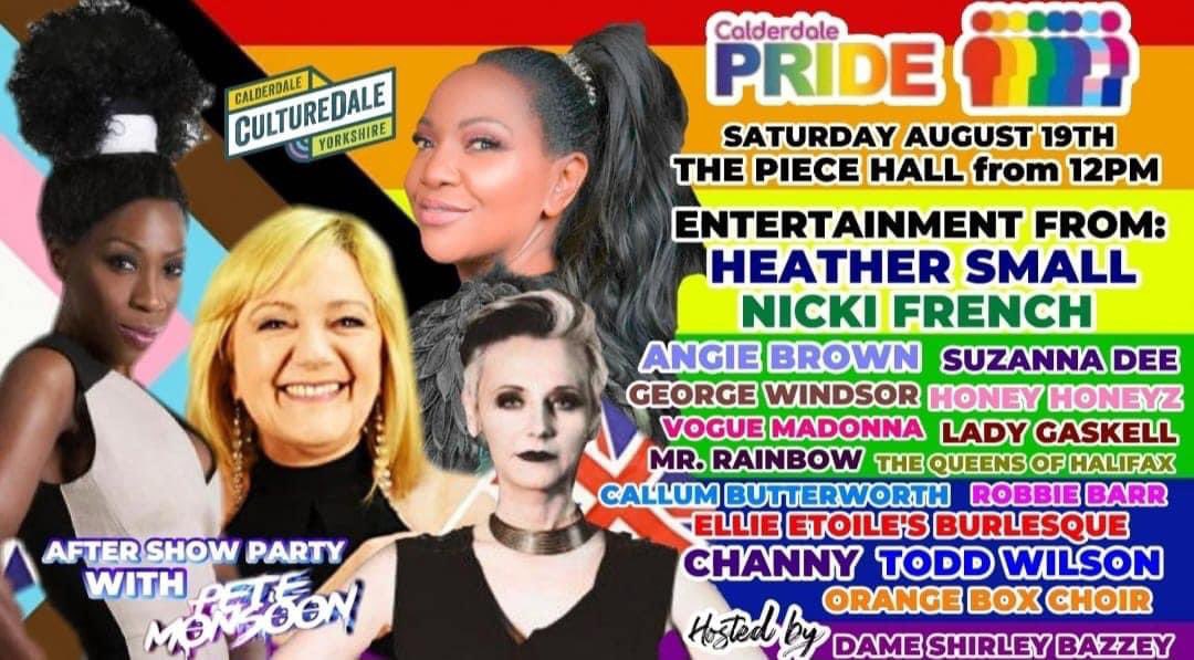 Nicki French will be performing live at the fabulous <a href="/pridecalderdale/">Calderdale Pride</a> on Saturday 19th August at The Piece Hall in Halifax, West Yorkshire 😍🎤🏳️‍🌈

#nickifrench #pride #calderdale #calderdalepride #summer #eurovision #totaleclipseoftheheart #halifax #piecehall