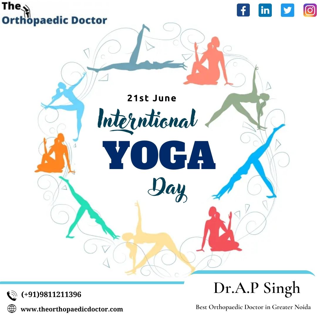 𝑰𝒏𝒕𝒆𝒓𝒏𝒂𝒕𝒊𝒐𝒏𝒂𝒍 𝒀𝒐𝒈𝒂 𝑫𝒂𝒚 '2023'
*****
Consult with Dr. A.P Singh
(Best Orthopaedic Doctor in Greater Noida)
.
📷 Contact at 9811211396
****
#Drapsingh #internationalyogaday #yogaday #yoga #yogaeveryday #stayhealthy #jointreplacement #hipreplacement #orthopedics