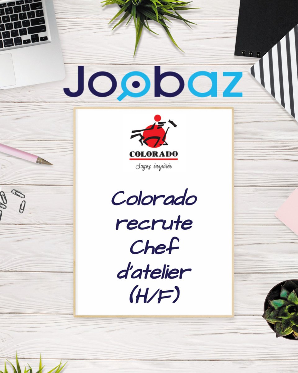 Colorado recrute Chef d’atelier (H/F)

joobaz.com/job/colorado-r…

#recrutement #recruitement #recrutementmaroc #emplois #offresdemploi #emploimaroc #hiring #hiringnow #job #joobaz #joobazmaroc #Chef_atelier