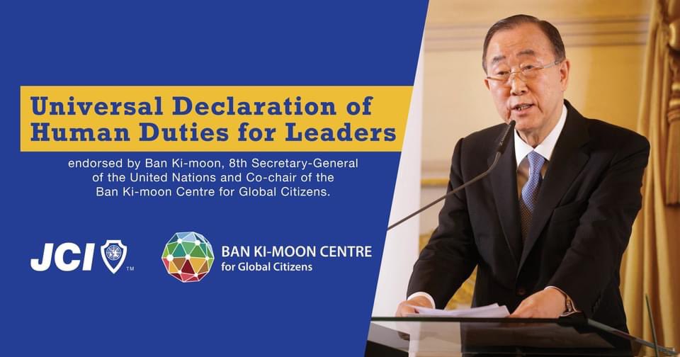 Llegiu els articles de la Declaració Universal dels Deures Humans per als Líders 👉 lnkd.in/d_t-USBk

El 8è Secretari General de l'ONU Ban Ki-moon, ha signat la nostra petició! 

Afegeix la teva signatura al costat de la seva👉 lnkd.in/dZT6Yx5m