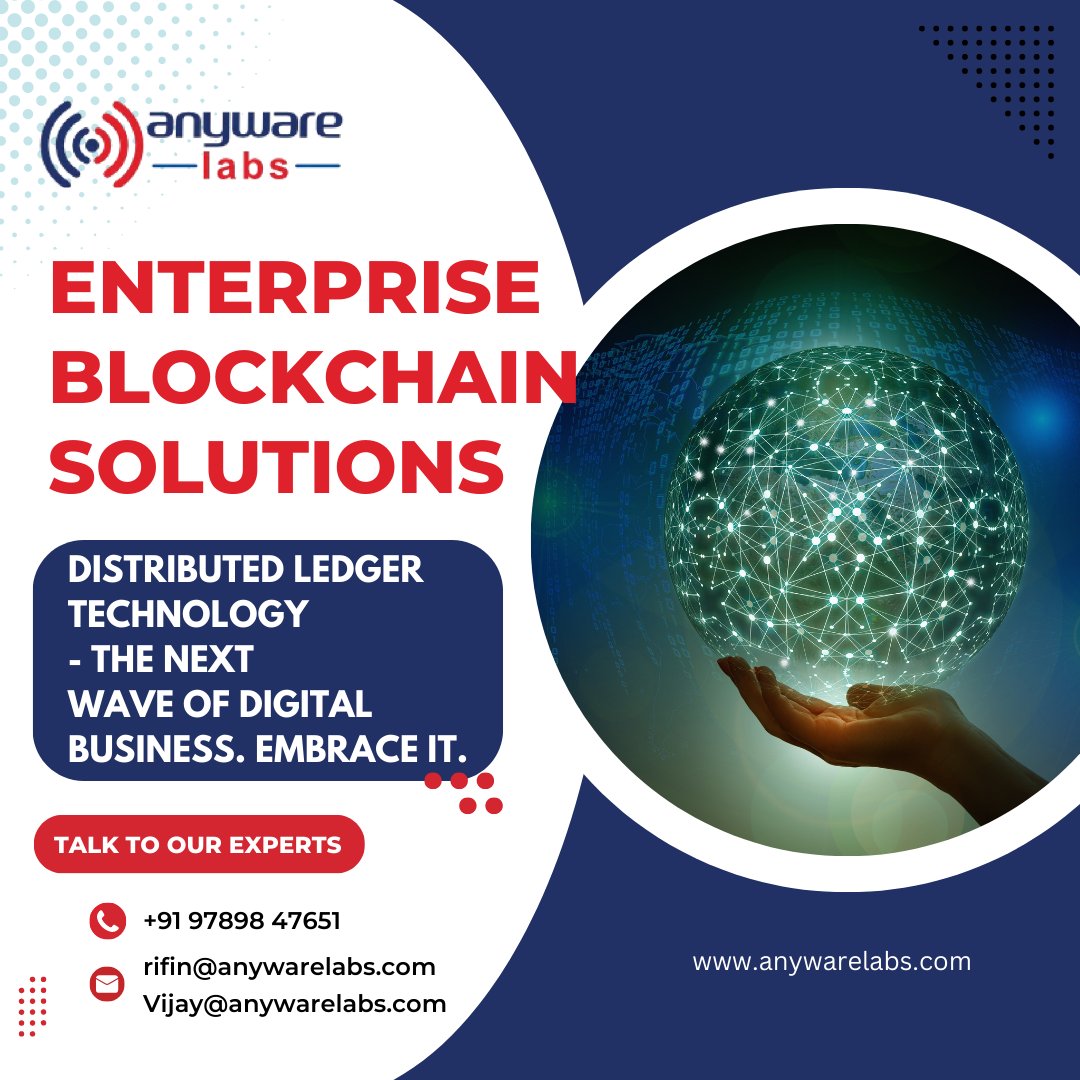 anywarelabsch's tweet image. Enterprise Blockchain Solutions

📷 anywarelabs.com
📷 Call @ 09789847651
📷 Mail to rifin@anywarelabs.com
vijay@anywarelabs.com

#anywarelabs #blockchain #cryptocurrency #crypto #blockchaintechnology #business #cryptonews #cryptotrading #coinbase #bitcoins #development