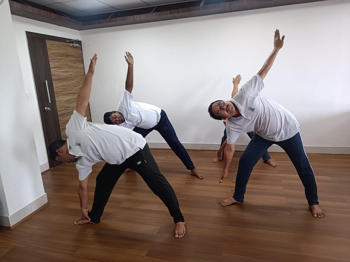 'Yoga for Vasudhaiva Kutumbakam'. STPI Agartala wish you a day filled with mindful breaths, graceful asanas, and inner peace. Happy International Yoga Day!#YogaforHumanity @GoI_MeitY  @moayush
 @arvindtw  @stpiindia  @stpiguwahati