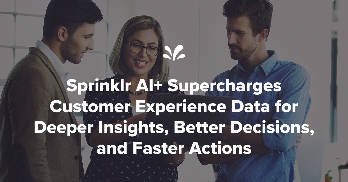 It's here – <a href="/Sprinklr/">Sprinklr</a> AI+ ✨ 

Sprinklr AI+ gives brands a unified generative AI capability for social media management, customer service, and marketing that is built with enterprise-level governance, security, and data privacy.

Learn more: ms.spr.ly/6018gUIoK