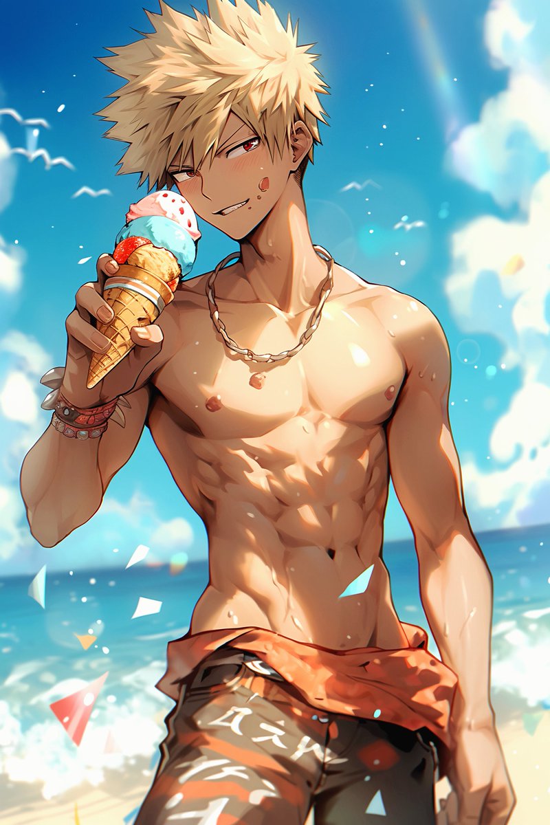 Oh to be that ice cream 🍦🍨 #MHA #MyHeroAcademia #fanart #BNHA #BNHAfanart #Bakugou #bakugoukatsuki #AIart #AI美少女 #aiartist #AIArtistCommunity #AiArtSociety #AIArtCommuity #AIArtGallery #AIArtボディスーツ部 #AIArtwork #nijijourney #nijijourneyv5