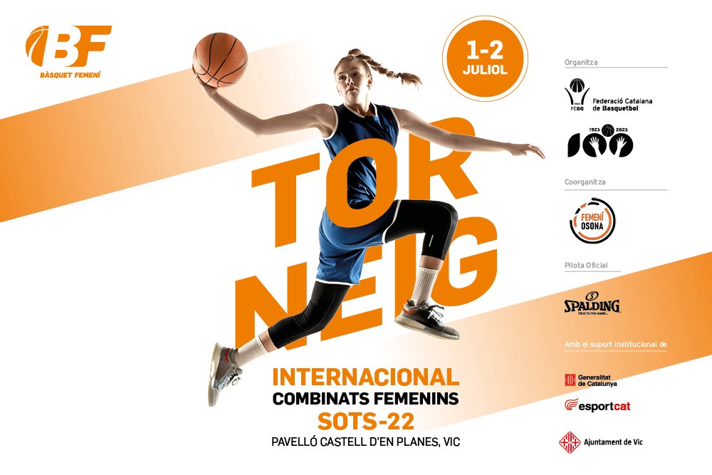 🆕 Torneig Internacional com a cloenda del 2n Programa Mentoria d'Entrenadores!

⛹️‍♀️ La ciutat de #Vic acollirà, l'1 i 2 de juliol, l'edició inaugural del Torneig Internacional de Combinats Femenins Sots-22.

💯 #a100ambelBasquet🏀

🙅‍♀️ #DemanaCANVI

➡️ basquetcatala.cat/noticies/10164