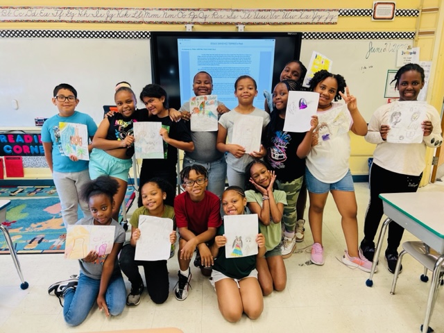 Third grade students in Mrs. Suggs' class learned about the common elements in fairy tales.  Students worked very hard creating their very own fairy tales!