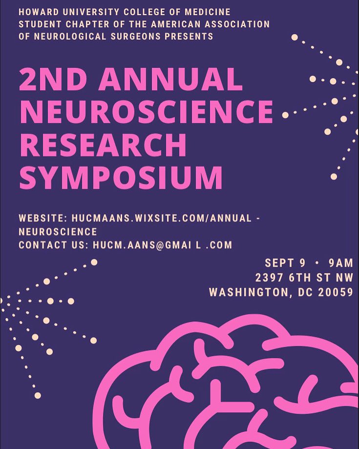 ‼️🧠 ATTENTION med students interested in Neuro:
Only 3 weeks left to submit an abstract for the Annual Neuroscience Research Symposium! (July 14th deadline) Don’t miss out on this incredible opportunity! See you there September 9th. 
#neuroscience #neurology #neurosurgery