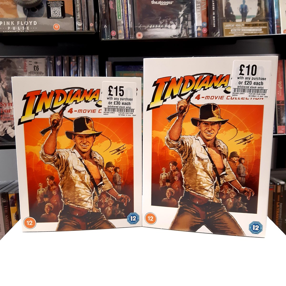 We have the Indiana Jones 4-movie collection in stock as a perfect partner! £10 with any purchase on DVD and £15 with any purchase on Blu-ray!

#gettofopp and grab a bargain!