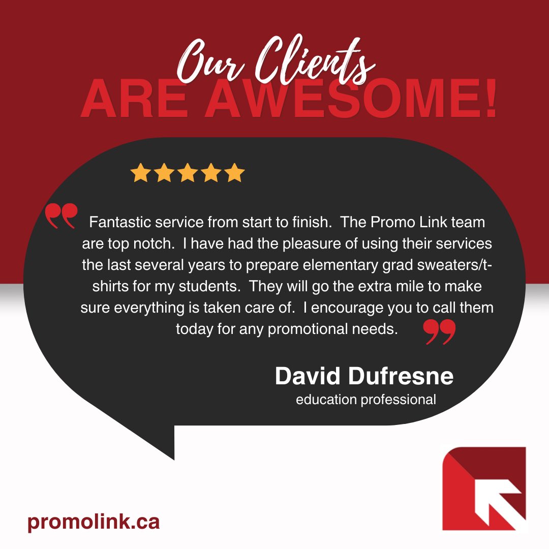 PromoLinkMTL's tweet photo. Client feedback is always welcomed and always appreciated. 

#clients #valued #appreciated #awesome #positivevibes #positivefeedback #corevalues #thinklink #thinkpromolink https://t.co/QJbL8uWyBf
