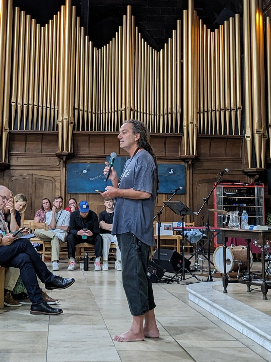 thegregoryCCX's tweet photo. "Whatever we do, make sure there is a discipleship-making engine at the core of it - then it will multiply." Justin Ductwork, Bishop of Wellington (the barefoot bishop) #multiply2023 https://t.co/ZuTFO0HDsJ