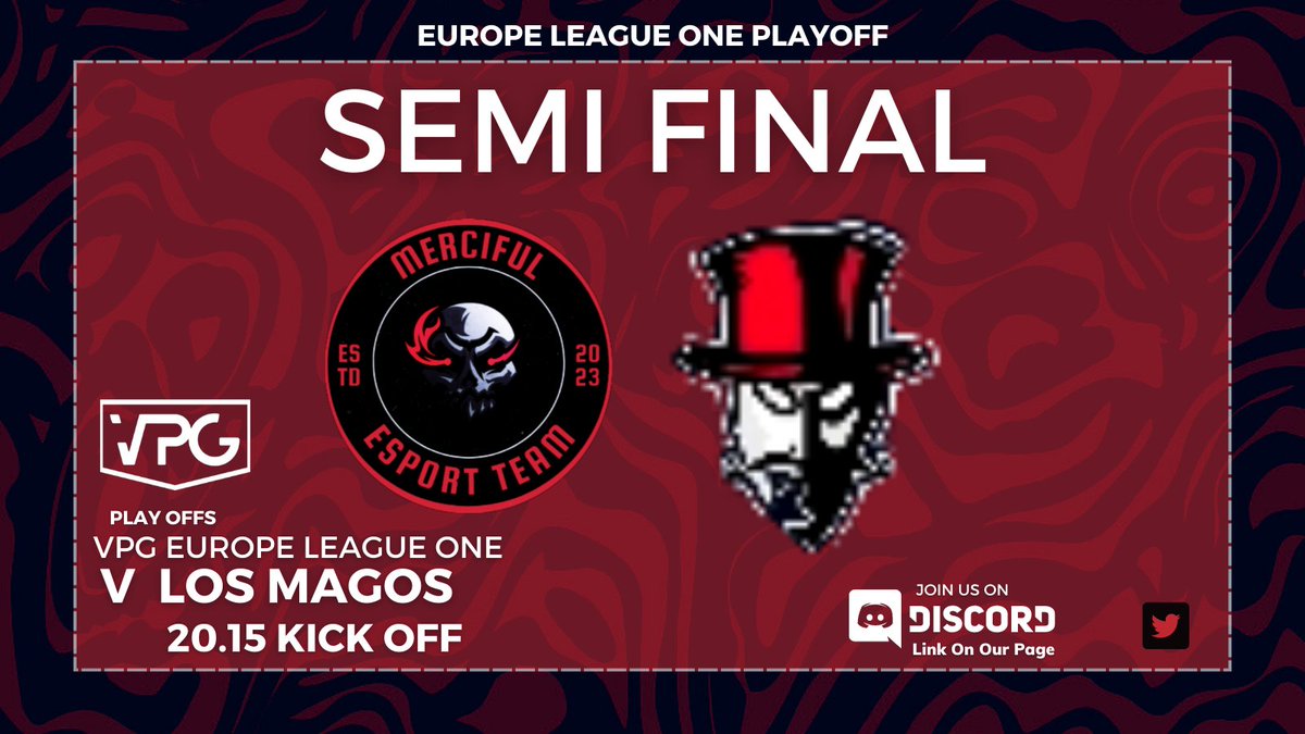 MericulESVPG's tweet photo. @VPGEurope  PLAY OFFS TOMORROW 

We've been drawn against Los Magos VPG in the semi final of tomorrow's play off games.

A massive chance to gain promotion in our first ever season, let's have it 💀 https://t.co/Hg0InfDqoq