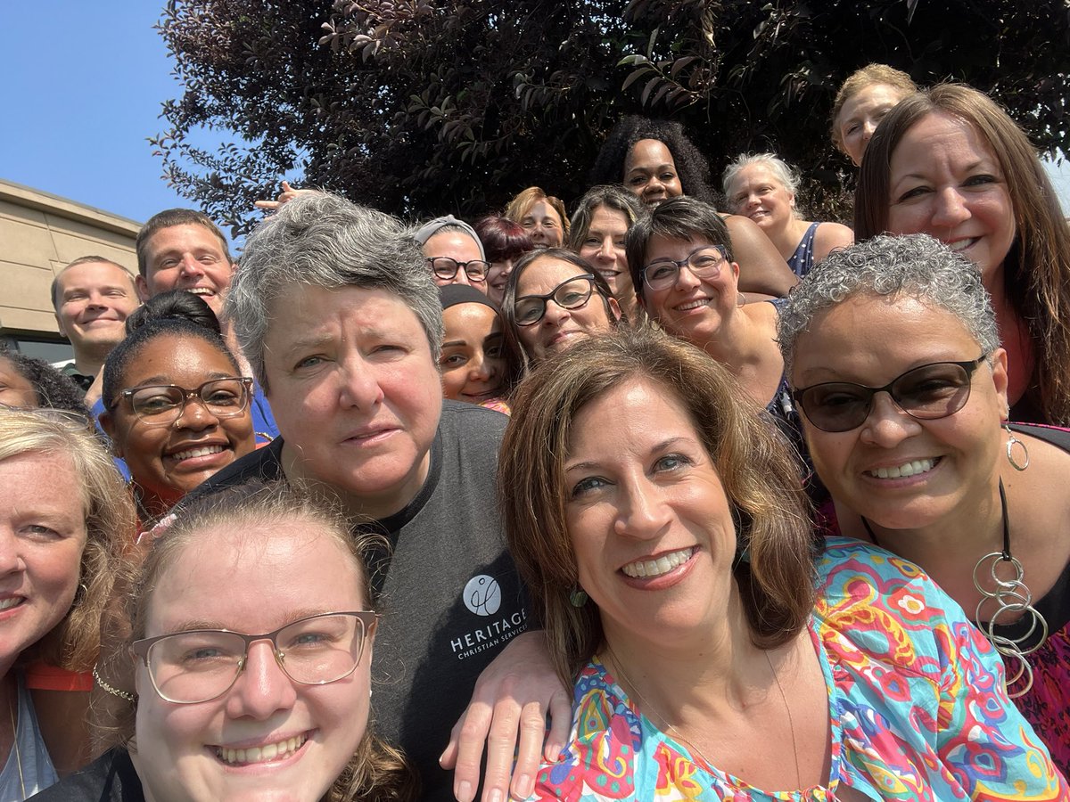 Blessed by so many <a href="/HCSnews/">Heritage Christian Services</a> peeps for a selfie in the sun! A great reminder of the amazing things that happen when we come together as #PeopleOfPossibility. From joyful and meaningful relationships, come endless opportunities to achieve more together. #HCSMissionMonth