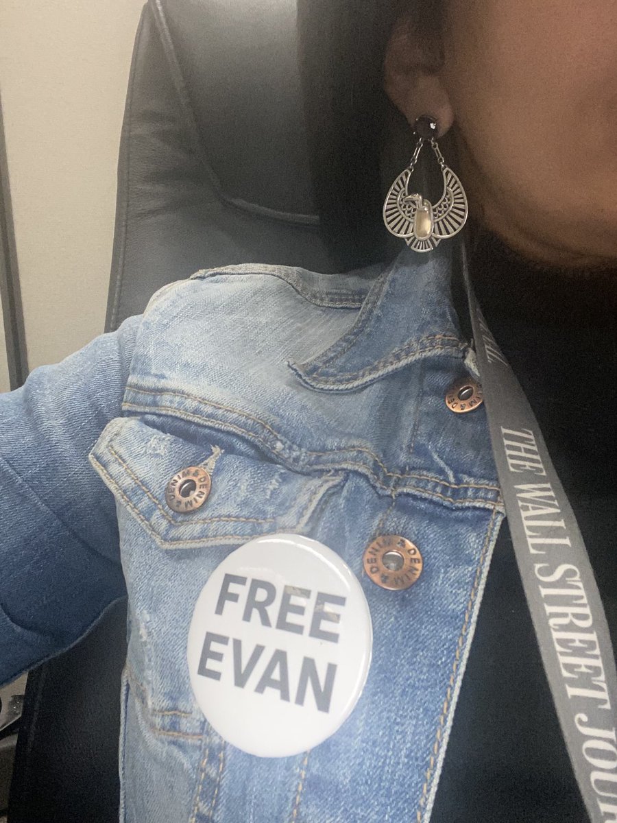 We’re all thinking about Evan today and every day. Journalism is NOT a crime. Let’s bring Evan home. #IStandWithEvan #FreeEvan #JournalismIsNotaCrime