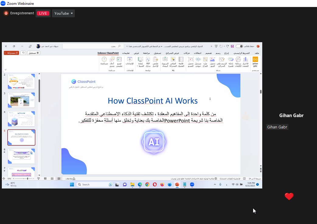 ELBALGHITIANAS's tweet photo. Amazing session Thanks a lot @GihanGAhmed @mery092 @classpointMENA
#classpointAI #MIEExpert #MicrosoftEDU @Fnar9595 @ahmmath @saharelayally @bobba44266647 https://t.co/0d0pcDdo8u