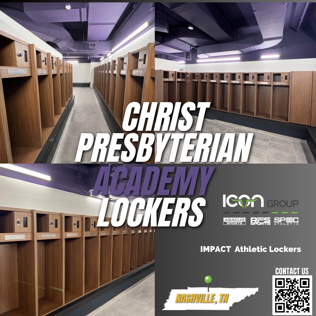 🔒 Christ Presbyterian Academy has joined the #Iconicrooms Fam,  by getting these new lockers, and they are on fire! 🔥 Way to go, CPA! 💪💯 #LockerGoals #NewLook @AbacusSports @RFS_Sports @SPECAthletic