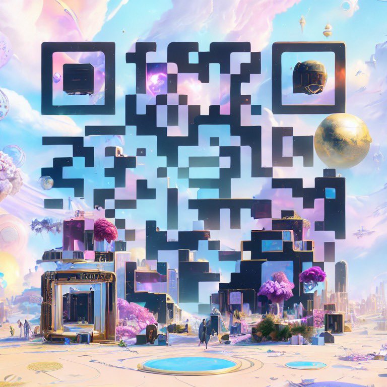 wecananalytics's tweet photo. AI Art QR Code will disrupt everything from product packaging 2 event ticketing &amp; digital menus. By combining art, technology &amp; personalization, AAQR creates a dynamic &amp; captivating experience 4 ur clients &amp; their target audience. Get in touch to customize urs #ai #qrcode #aiart https://t.co/5c0gbBo64V