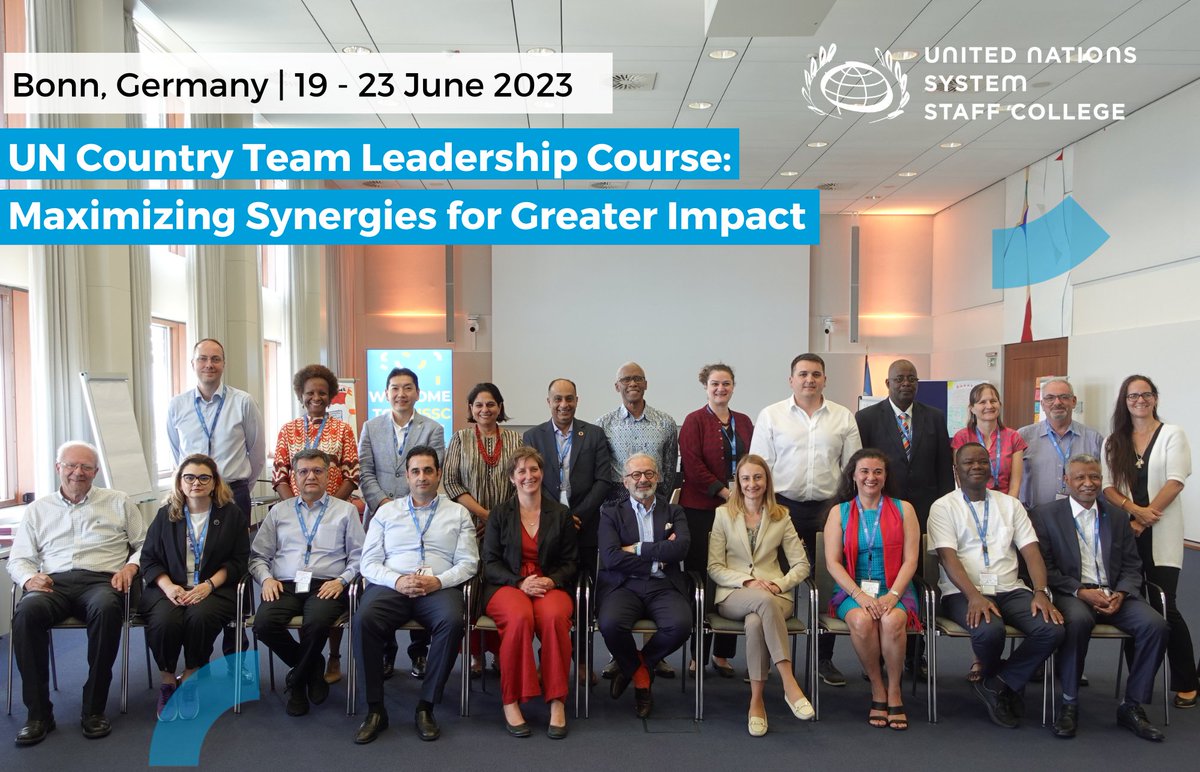 This week, we welcomed <a href="/UN/">United Nations</a> Country Team leaders from <a href="/WHO/">World Health Organization (WHO)</a> , <a href="/FAO/">Food and Agriculture Organization</a> , <a href="/UNICEF/">UNICEF</a> , <a href="/ilo/">International Labour Organization</a> , <a href="/UNFPA/">UNFPA</a>  and <a href="/UN_CAR/">MINUSCA</a>  in Bonn, Germany for the 5-day UN Country Team Leadership Skills Course! #SustainableDevelopment #UNCT #Leadership #SDGSummit #Agenda2030 #UnleashYourPotential