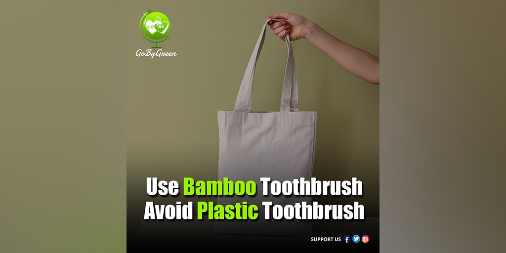 Use #bamboo #toothbrush , Avoid #plastic toothbrush 🪥

#GoByGreen #gobygreenoff #GoByHolidays #gogreen #bambootoothbrush #noplastic #zerowaste #plasticfree #ecofriendly #savetheplanet #sustainable #gogreen #sustainableliving #environment #eco #reuse #nature #climatechange