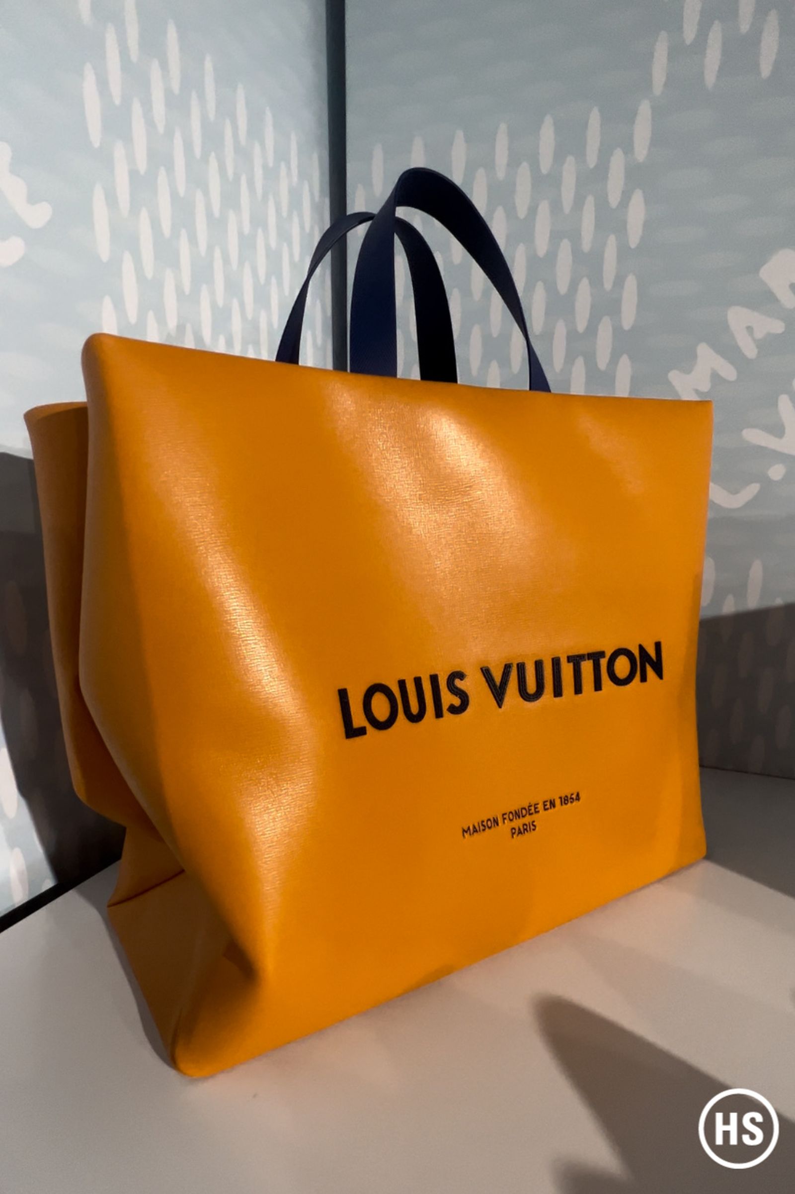 Image result for louis vuitton paper shopping bag yellow