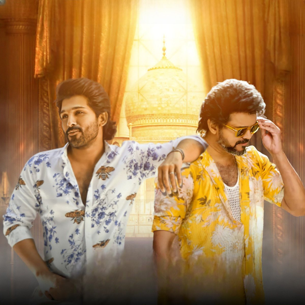 TrendsAlluArjun's tweet photo. Wishing most admired actor Thalapathy @actorvijay garu a very Happy Birthday on behalf of ICON star @alluarjun Fans 🤍

Waiting for #Leo movie ⚡🔥

#HBDThalapathyVIJAY https://t.co/0v3Dmg5hAF