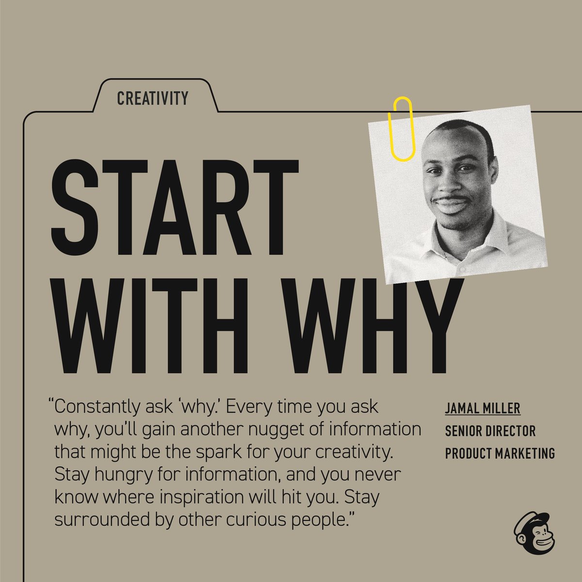 Mailchimp's tweet photo. With #Cannes on the mind of so many in our industry this week, we're thinking about the power of creativity ourselves. We asked some Mailchimp leaders their thoughts and advice when it comes to creating creative work that works.

What are your creative priorities? https://t.co/VTNZZJup6p