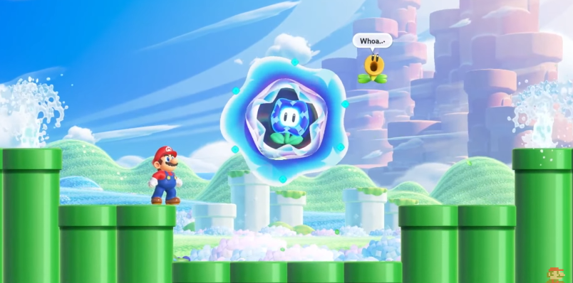 JVCom's tweet photo. 🍅 Un nouveau jeu Mario annoncé !

Super Mario Bros. Wonder sortira le 20 octobre sur Switch.

Notre plombier a une nouvelle transformation... particulière. https://t.co/7fZUCOqaeI