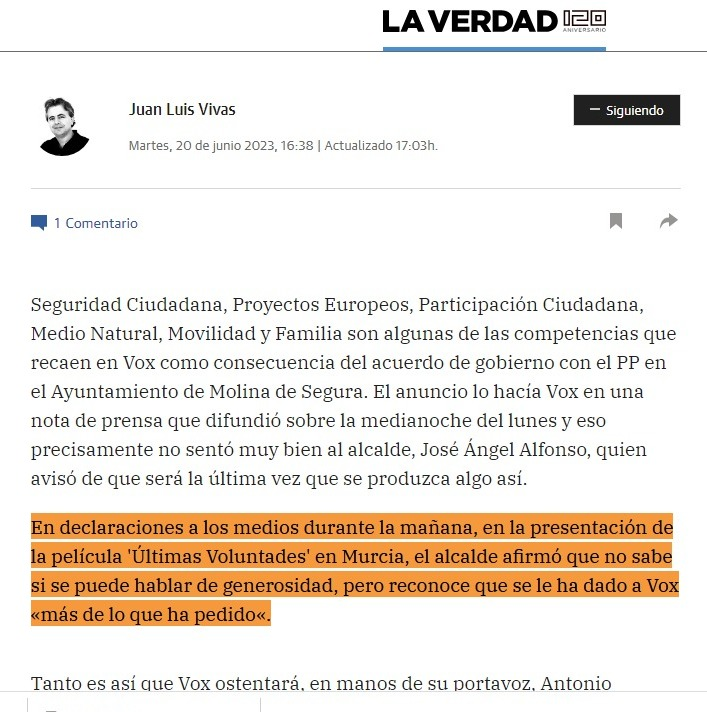 AlvisilloMolina's tweet photo. @CutillasEmilio @EstherClavero @jangelalfonso @popularesmolina @antoniomarsanz El alcalde para POSADOS, REPRESENTACIONES y COBRANZAS, es y será @jangelalfonso. Para ello, no ha dudado en darle a @Vox_Molina MÁS DE LO QUE PIDIERON. Dicho por él en @ThaderTv . Para todo lo demás el alcalde es y será @antoniomarsanz, osea, este se comerá a @jangelalfonso https://t.co/FC8ThnyJje