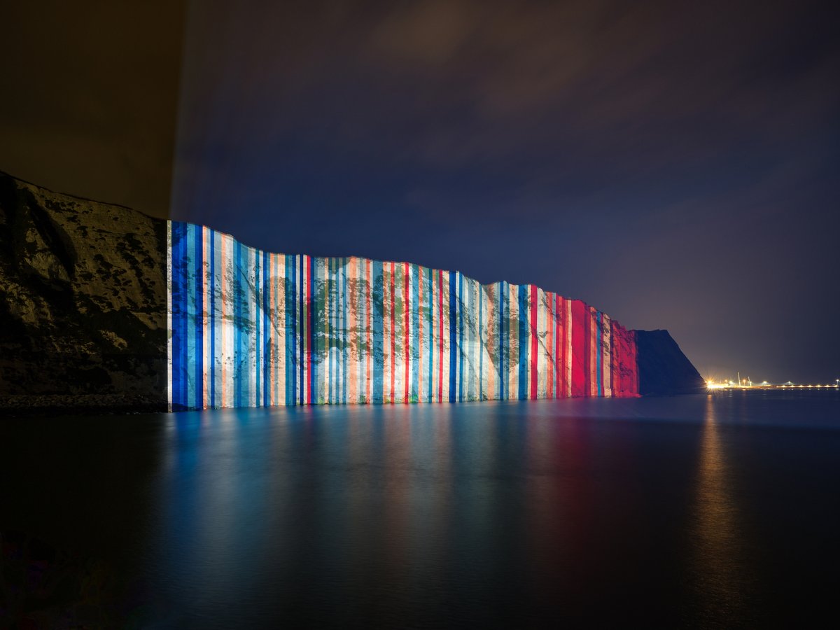 So, where else can you see large versions of the Warming Stripes?

Reading, UK: around town tonight
London: Tate Modern, 11pm tonight
New York: Times Square, on the Paramount screens now
Toronto: CN Tower tonight
Across the USA: list below for tonight

Send pics! #ShowYourStripes