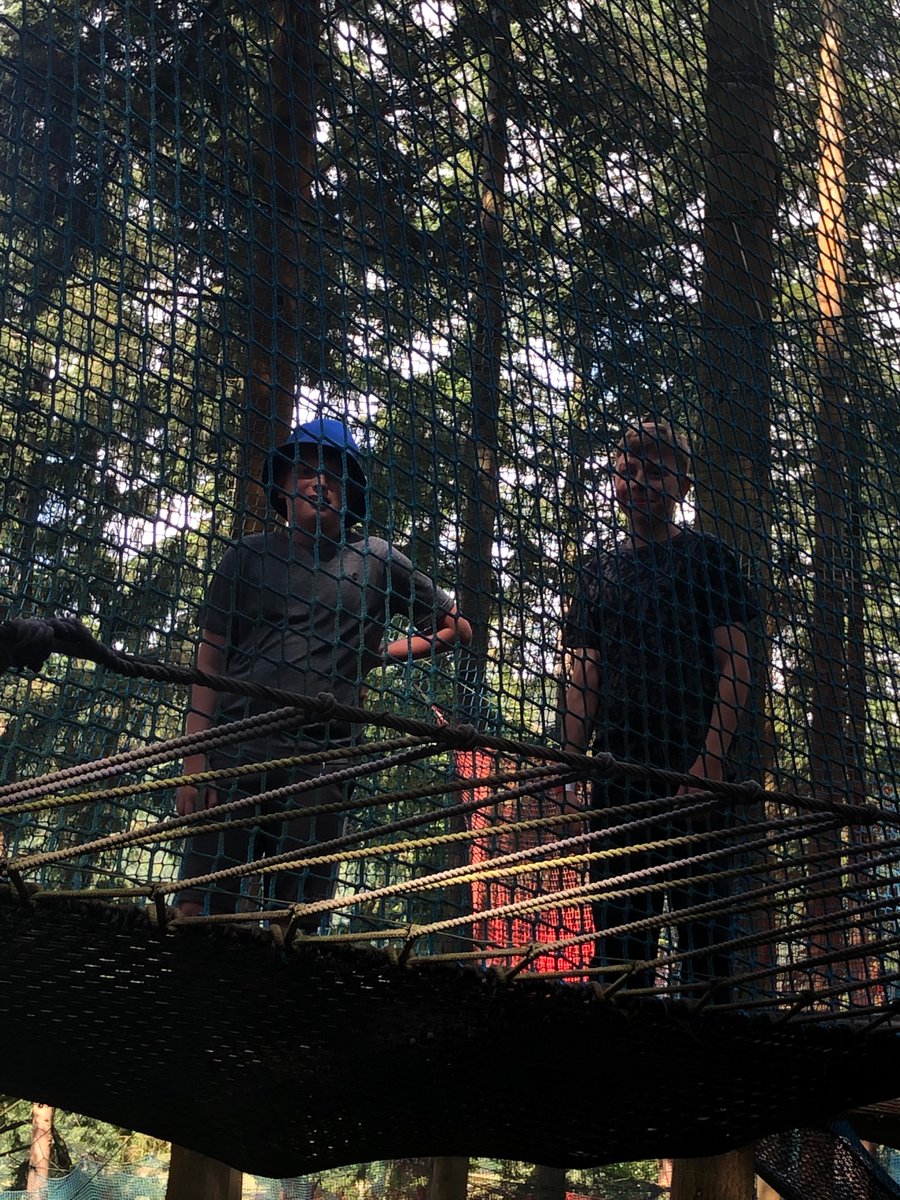 HallPeel's tweet image. Such a fabulous day at Zip World! The children have been on tree top nets to start the day!