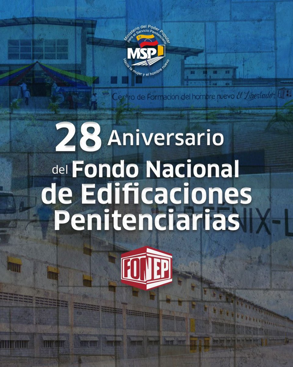 Hoy #21Jun al cumplirse 28 años de la creación del Fondo Nacional de Edificaciones Penitenciarias #FONEP celebramos, a una institución que ha sido pieza fundamental en la garantía de los DDHH de la población penitenciaria