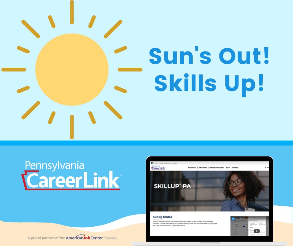PALaborIndustry's tweet image. ☀️The temperature isn’t the only thing on the rise this #FirstDayofSummer. Get ready to elevate your skills with SkillUp™ PA!

Whether you’re looking to learn something new, sharpen your existing skills, or explore a different career path, SkillUp™ PA has thousands of🆓…