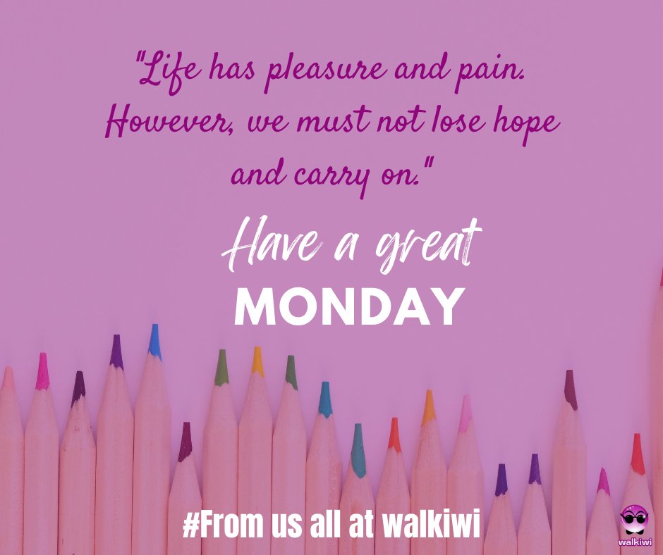 Walkity's tweet photo. What are your goals for this week? https://t.co/KOBAV1v8LA