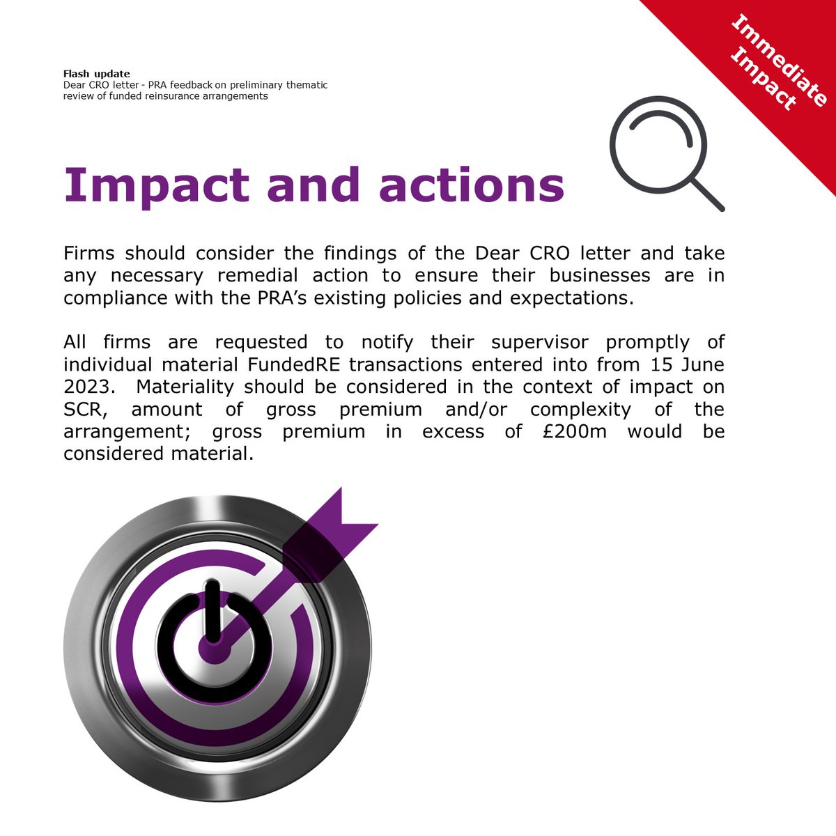 ESfinanciallaw's tweet image. In our latest #FlashUpdate, we explore the findings of the Dear CRO letter from the PRA to life insurance companies with funded reinsurance (FundedRe) arrangements, in which the PRA identifies the key risks, shortcomings and next steps around insurers’ use of FundedRe.