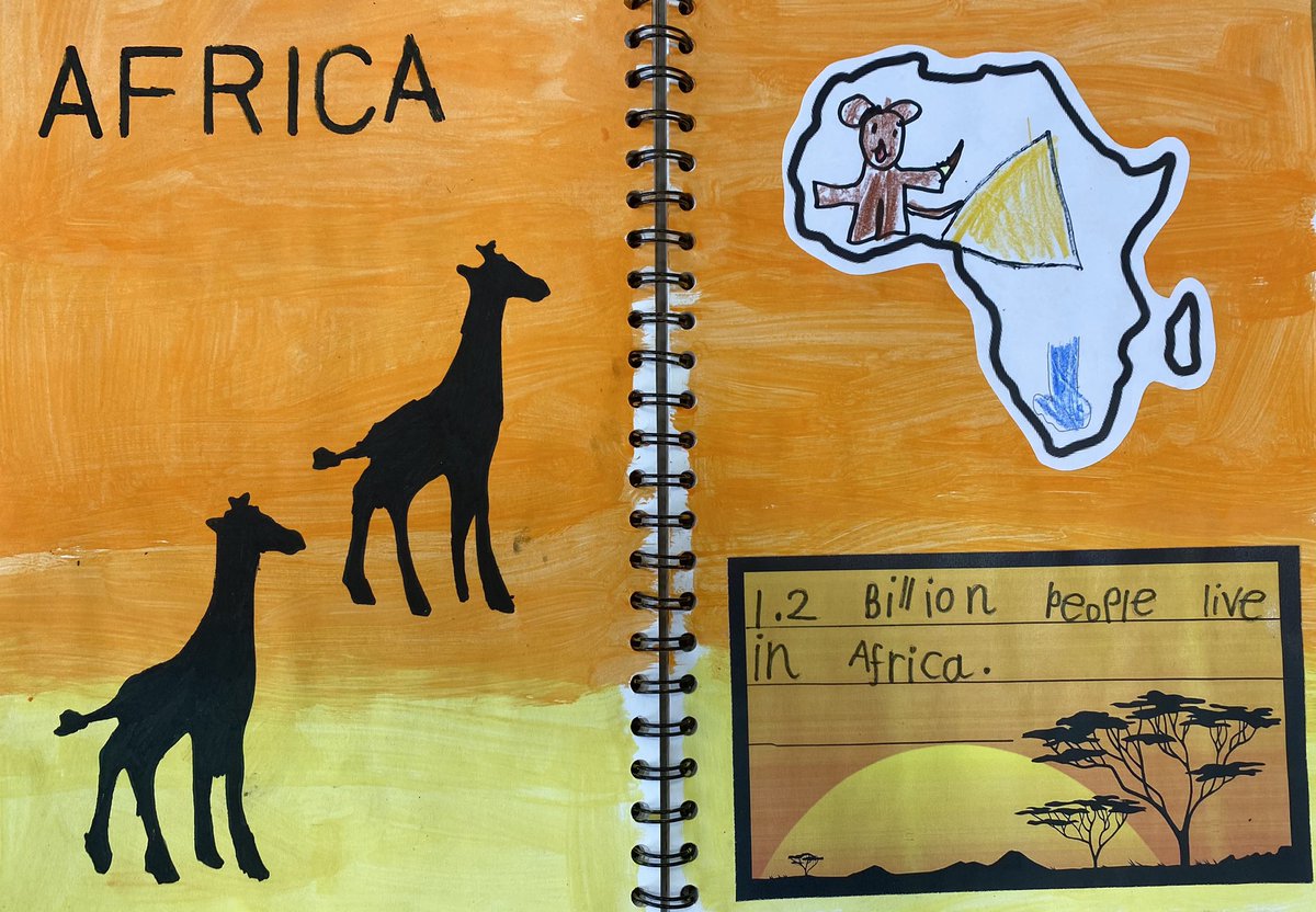 Look at what we found out about Africa! #sdpsyR1 #inquisitive #ourworld #ethicallyinformed #learningjournals