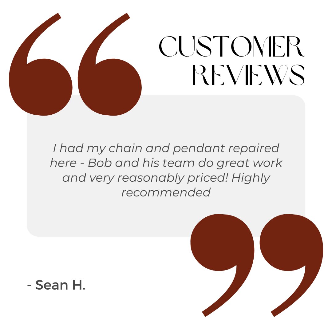 Another satisfied customer speaks out! Thank you, Sean, for trusting us with your precious jewelry. We take pride in delivering exceptional craftsmanship and value to our customers. ✨💍 

#BergstromStudio #CustomerReviews #QualityCraftsmanship #Testimonial