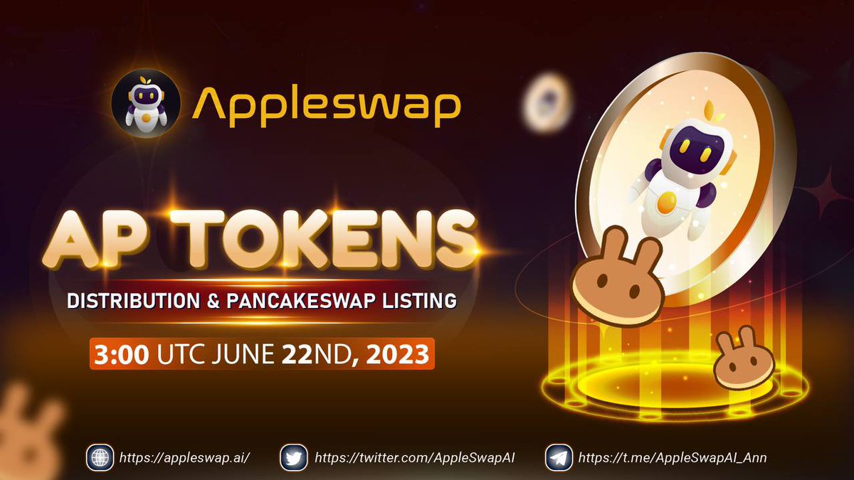 📣 Announcement: AP Tokens Distribution & PancakeSwap Listing!
💥 We would like to announce that after the AP Fair Launch on Pinksale close, we will:  
✅ Distributing AP Tokens to all Buyers 
✅ Listing AP on PancakeSwap 
#AP #AIToken