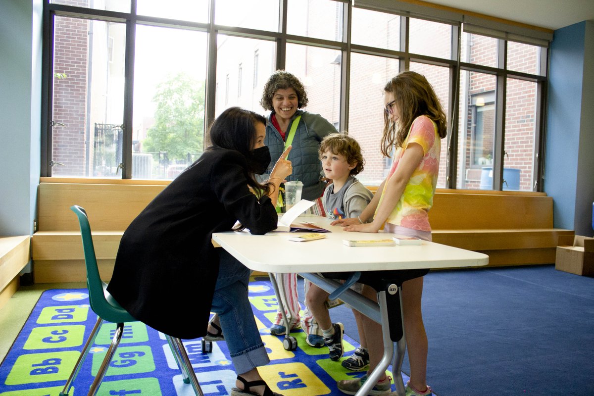 WatertownPubLib's tweet photo. It was a joy to watch young readers meet a literary celebrity at the Library last night. 🤩 Thanks, @SusanSMTan!
.
Visit the Library or https://t.co/ffdhe9P6rm for more info about our summer reading programs for children, teens, and adults. https://t.co/k6PqtSiHSx