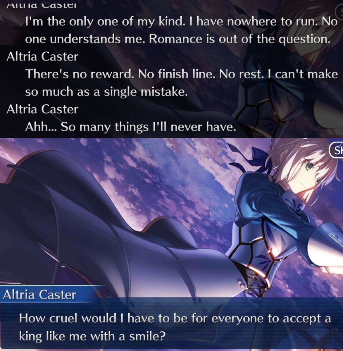 NA translation sucks Castoria here was talking about how cruel it was for  the people to place those burdens on Saber. \, image size:1173x1200