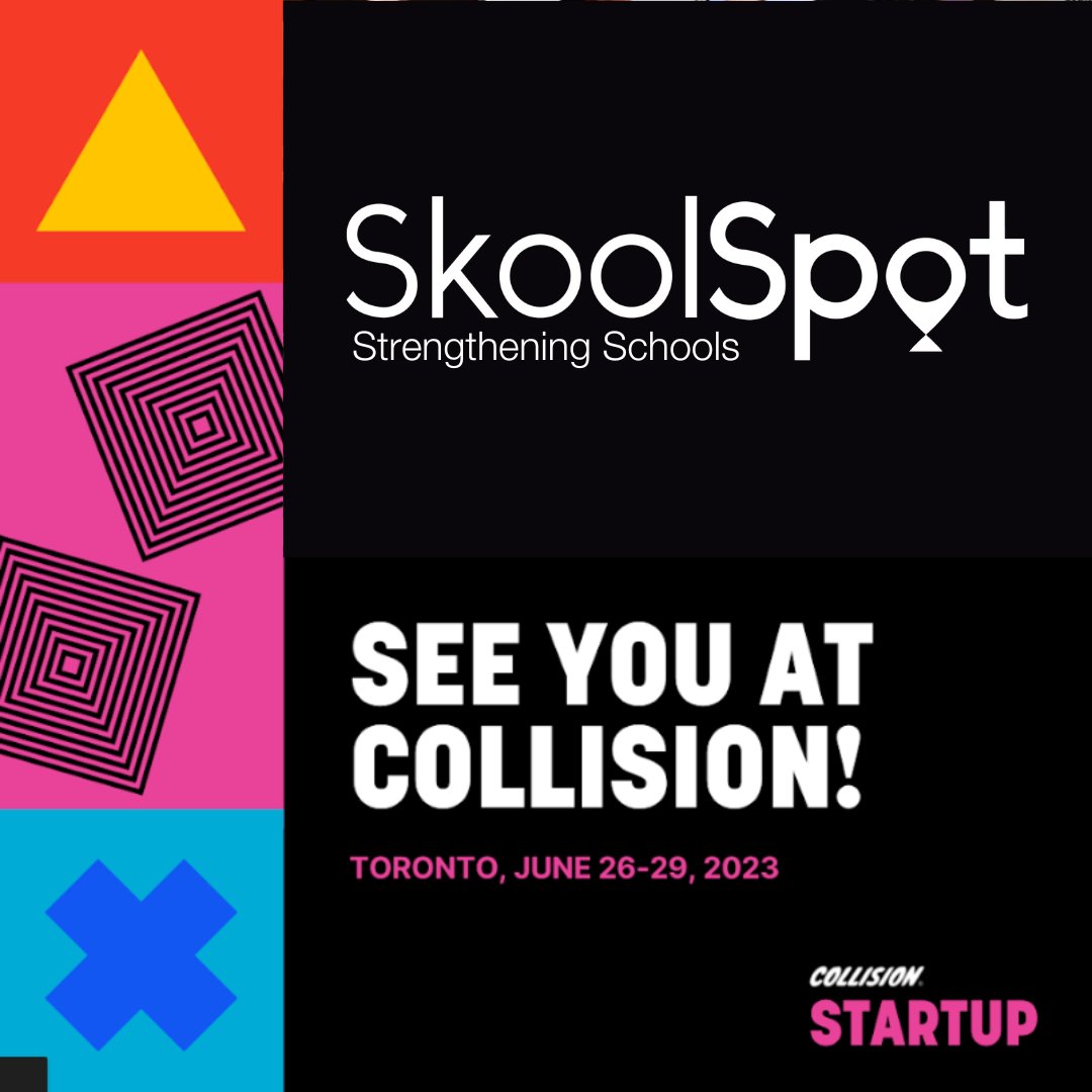 We’re delighted to announce that SkoolSpot will be at #CollisionConf this year as part of the startup program. Welcome to our backyard 🙌 #toronto