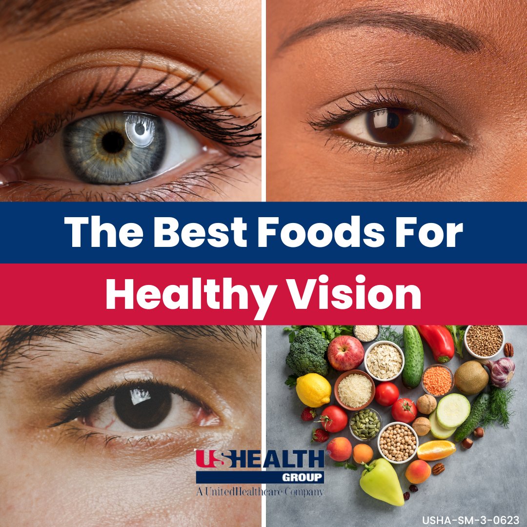 In honor of #HealthyVisionMonth, here are a few foods that are good for maintaining healthy vision: 

👀 Fish, which have omega-3 fatty acids.
👀 Eggs contain vitamin A, lutein, zeaxanthin, and zinc.
👀 Almonds, which contain vitamin E.

Save this post for later!
