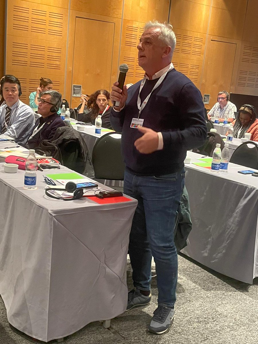 Desde <a href="/UGT_FICA/">UGT FICA #SalariooConflicto #PactoIndustria</a> reivindicamos en Mid-Term Conference in Cape Town de <a href="/IndustriALL_GU/">IndustriALL 🦋 @industriall-union.org</a> un plan de accion que concrete y permita erradicar las desigualdades y la precariedad laboral frente a las multinacionales que aumentan beneficios  #JustFuture #IndustriALL2023