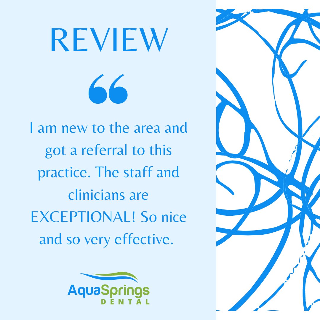 Share Your Experience! ⭐️
We value your feedback and would love to hear about your visit with us. Leave a review and let us know how we did: bit.ly/3T67CBe 

📞(512)392-6222 

#aquaspringsdental #smile #teeth #healthysmiles #oralcare #sanmarcostexas #texasdentist