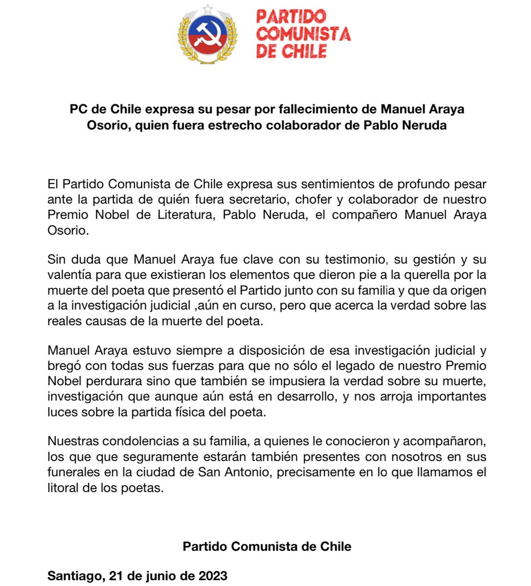 Partido Comunista de Chile on Twitter: