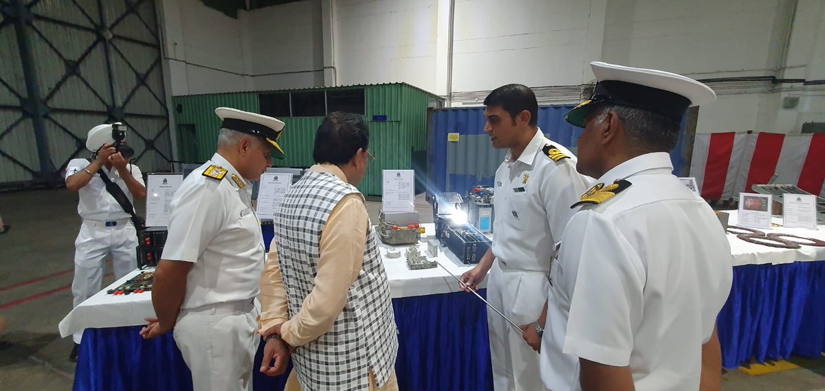 AjaybhattBJP4UK's tweet photo. Visited INS Hansa today, where I had the privilege of interacting with dedicated naval officials. Their commitment and service to the nation are truly commendable. #INSHansa #IndianNavy https://t.co/EHctj64nNM