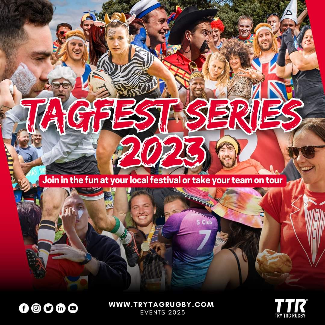 TryTagSYorks's tweet photo. 🥳The next event in the TagFest series is now just a couple of weeks away!

🚗🚂Take your team on tour and have a blast!

01/07 Wigan
08/07 Coventry &amp; Warwickshire
15/07 Bristol SOLD OUT
22/07 Oxford
19/08 Yorkshire
02/09 Edinburgh

📲https://t.co/JHm0x8Mago

#TagRugby #TagFest https://t.co/lQBwxYL96i
