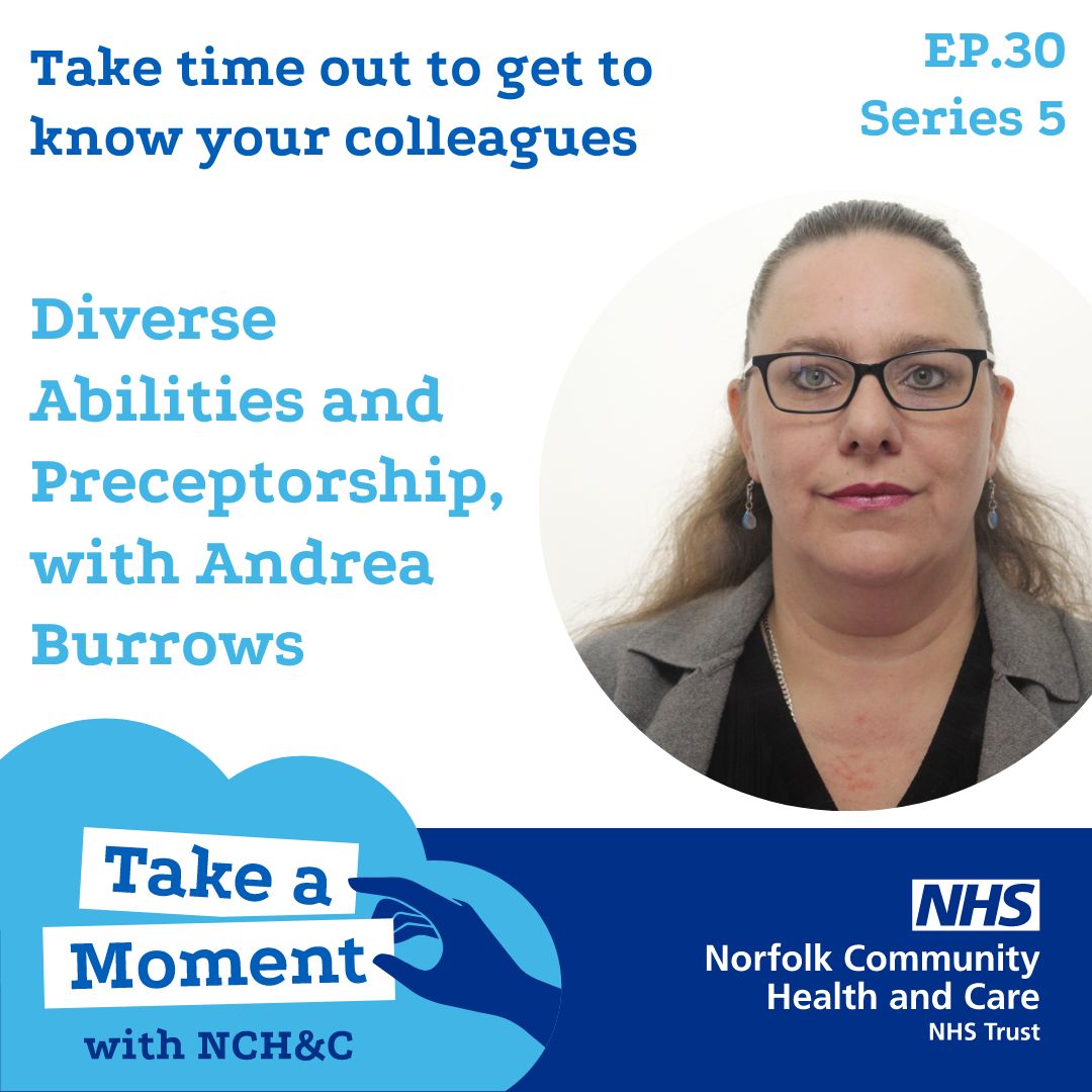 In this episode, Community Learning Disabilities Nurse Andrea Burrows talks about the preceptorship programme for newly qualified nurses with NCH&amp;C, &amp; how she received a later in life diagnosis of ADHD, Dyslexia &amp; Dyspraxia whilst completing her course.
#LearningDisabilityWeek