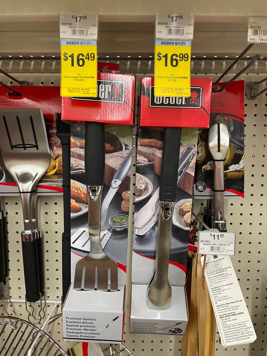 Shop Hometown Ace and save on select Weber grill utensils, through 07/01/23.

#AceHardware #HometownAceHardware #MyLocalAce #ShopLocal #shophastings #hastingsmn #weber #webergrills #grill #grilling #bbq #grillutensils