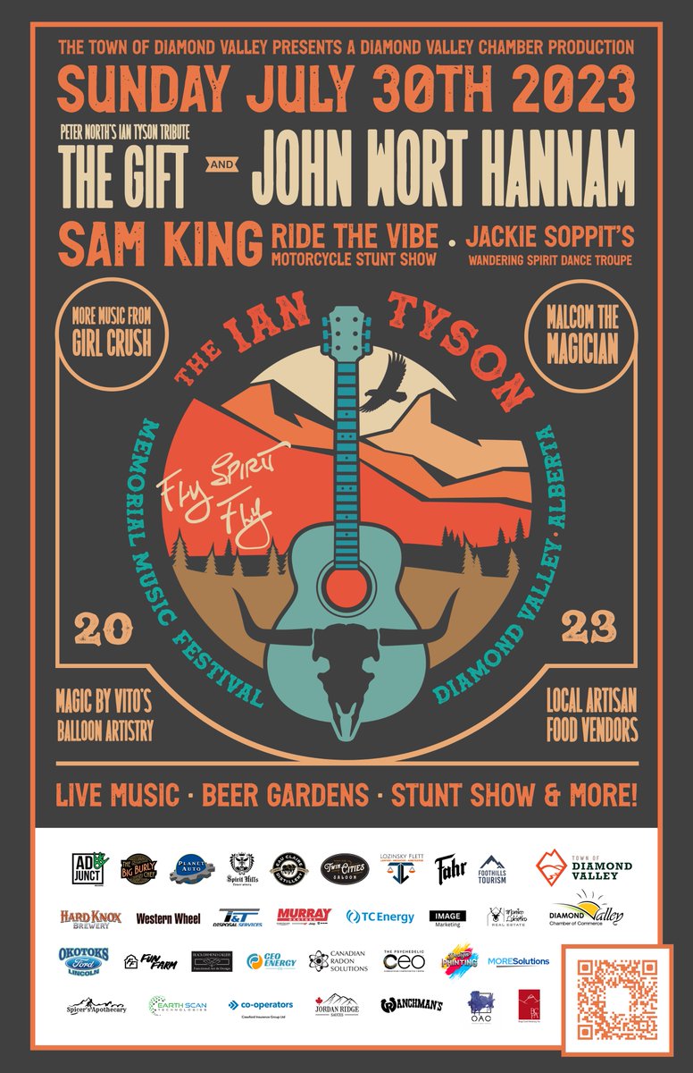 So excited to support this celebration of Ian Tyson's legacy and music in #diamondvalley on July 30. #yyc #okotoks #blackdiamond