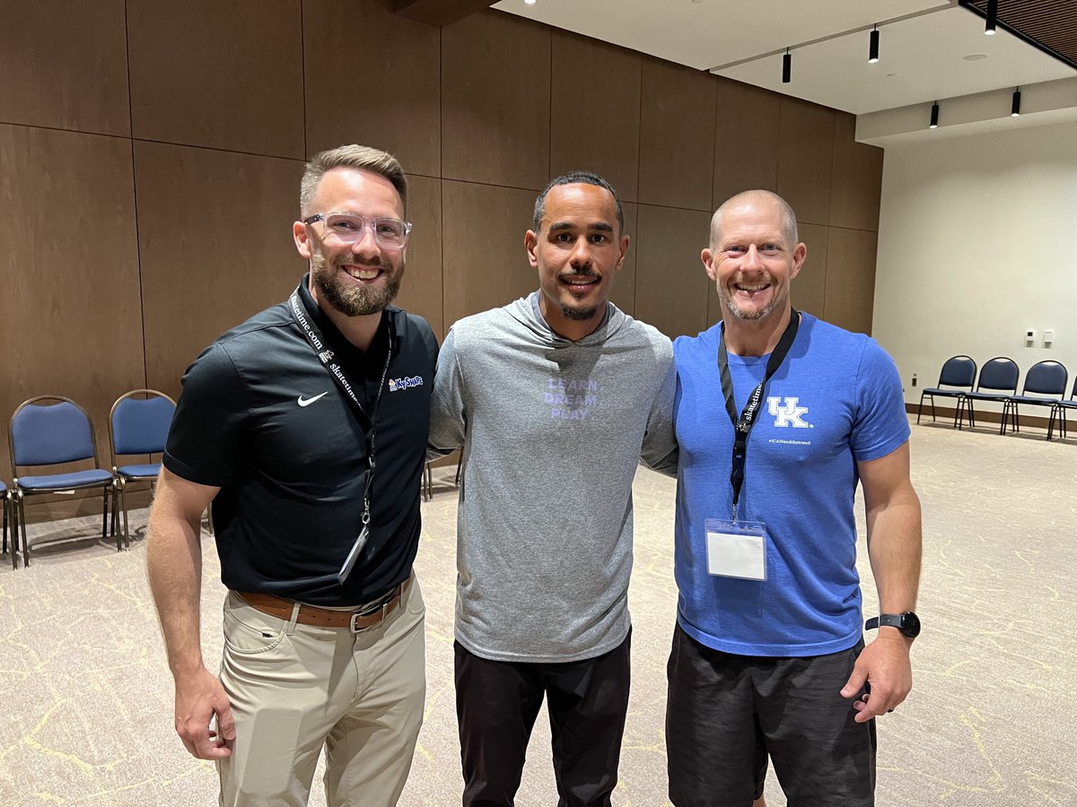 Loved introducing @LCRLFoundation's @geodavisiv to two amazing Kentucky #PhysEd Teachers, including @SHAPE_America's #NationalPhysEdTOY #TeacheroftheYear @FCPSKY @STEAMWellness & rockstar from @schools_garrard, Patrick Kennedy! #MoveThrive2023