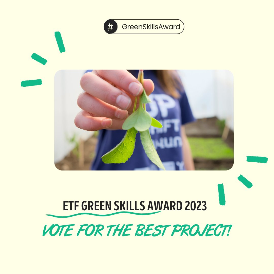🌱 <a href="/etfeuropa/">European Training Foundation 🇪🇺</a> #GreenSkillsAward 2023 finalists have been announced, &amp; it's time to vote! ✅ Projects from 🇦🇲Armenia, 🇬🇪Georgia, &amp; 🇺🇦Ukraine are also among the finalists! Check these projects &amp; show your support by voting until 29 September (23:59 CEST) ➡️ bit.ly/3NF4PxH